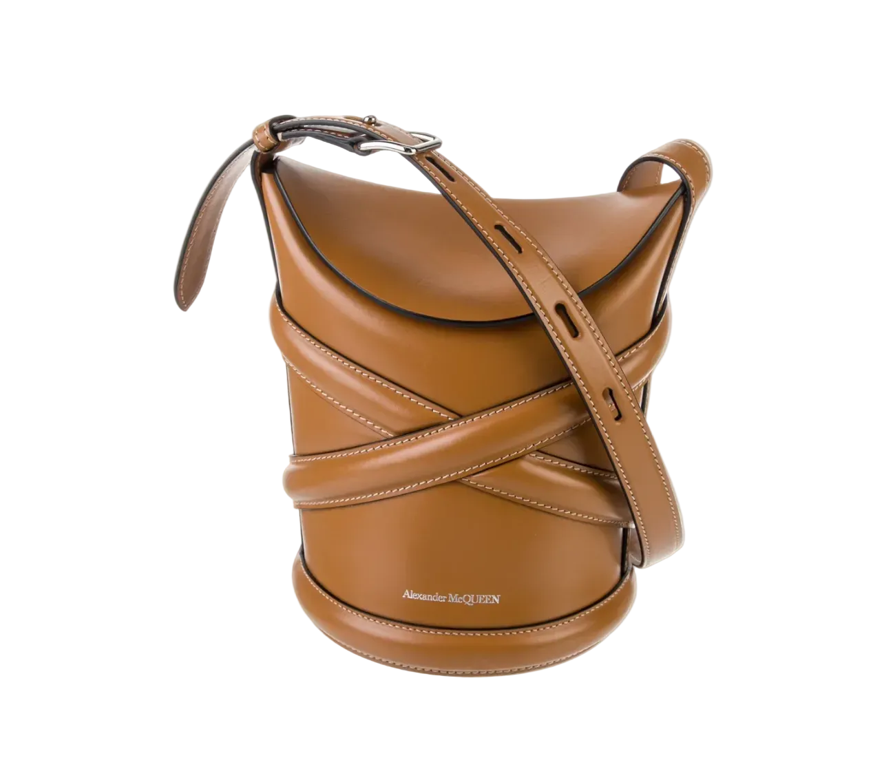 ALEXANDER MCQUEEN The Curve Bucket Bag