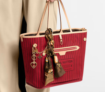 LOUIS VUITTON Neverfull MM Monogram Inside Out Stripe Tote