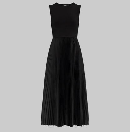 THEORY Pleated Midi Dress - Size L