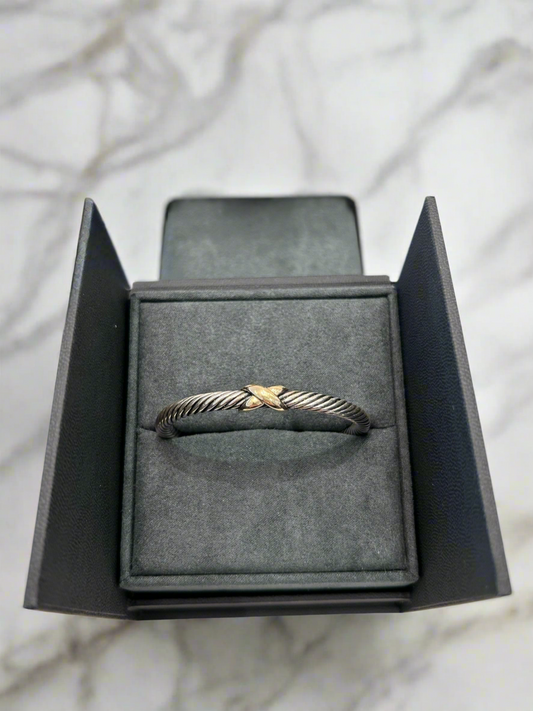 DAVID YURMAN 18K Gold And Sterling Bracelet