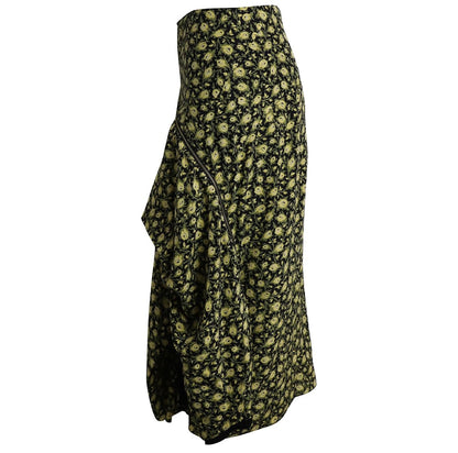 BURBERRY Floral Zip Skirt - Size 2