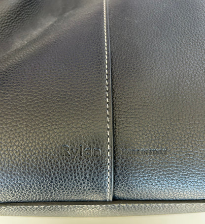RYLAN Black Leather Shoulder Bag