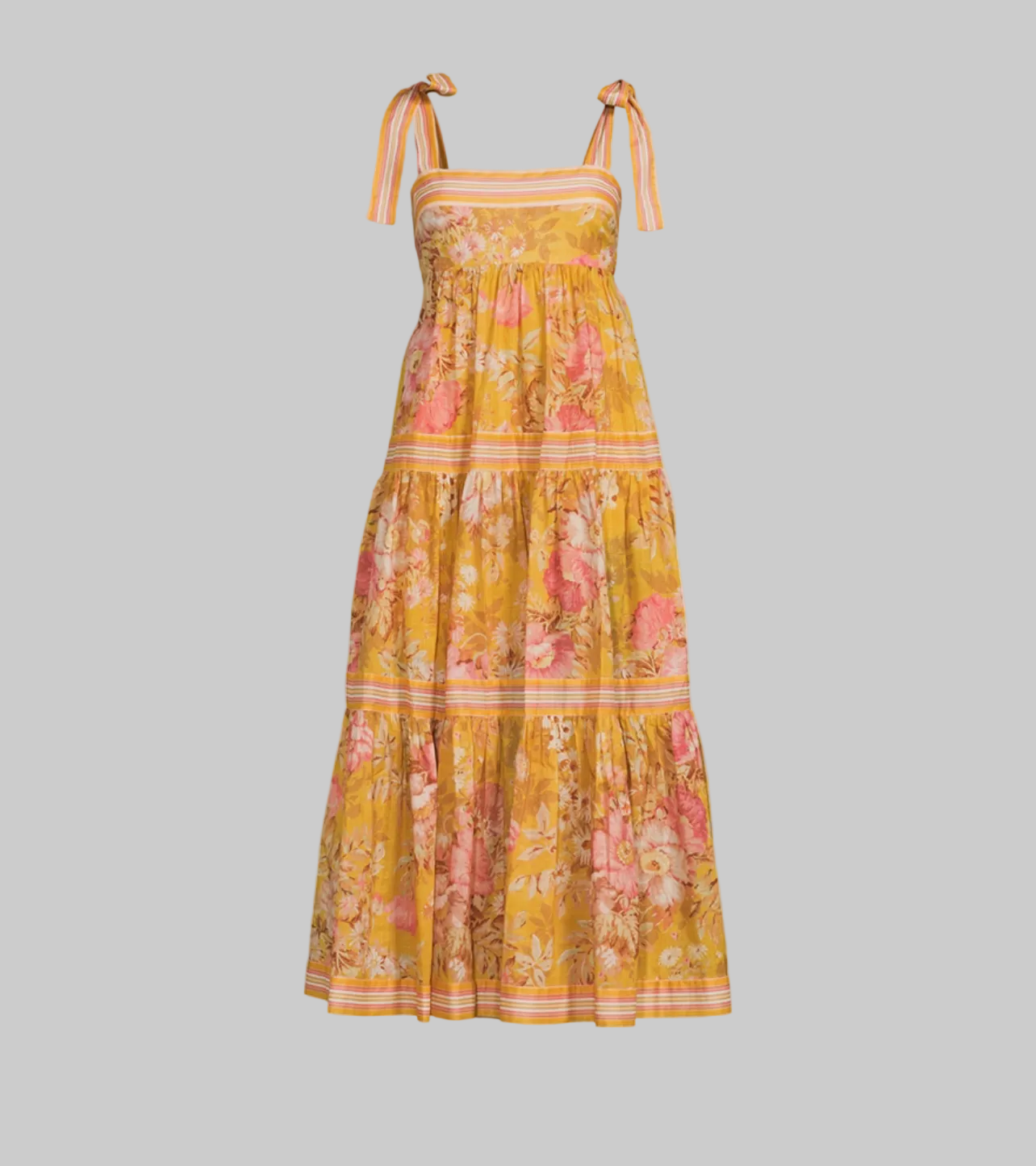 ZIMMERMANN Floral Tiered Dress - Size XL