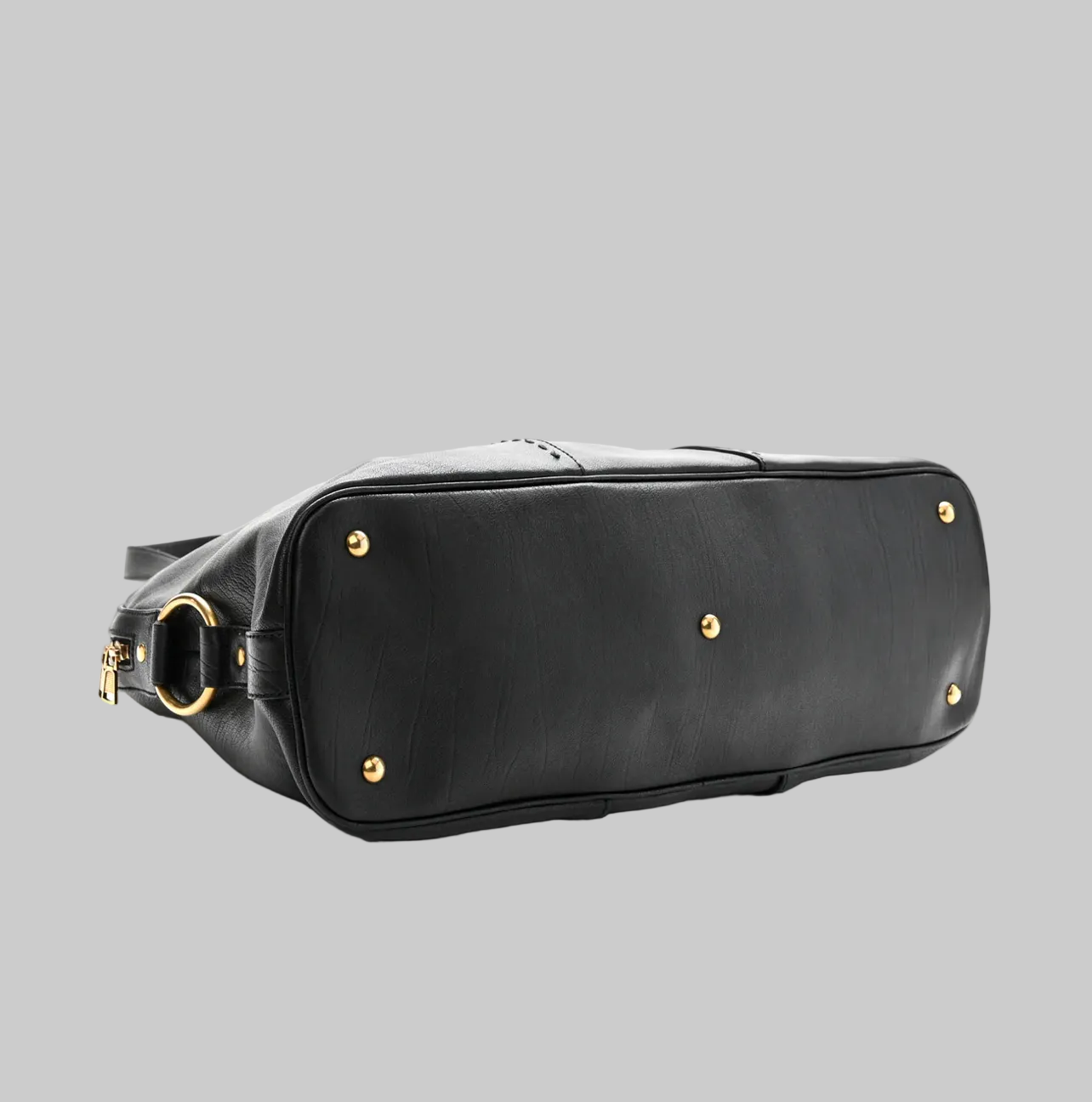YVES SAINT LAURENT Black Leather Muse Bag