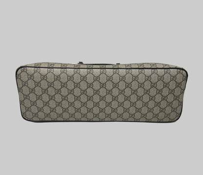 GUCCI GG Supreme Monogram Medium Zippered Tote Bag