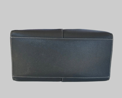 RYLAN Black Leather Shoulder Bag