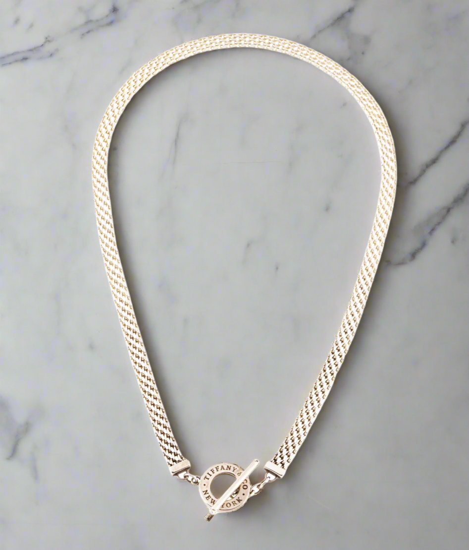 TIFFANY Multi Chain Sterling Silver Necklace