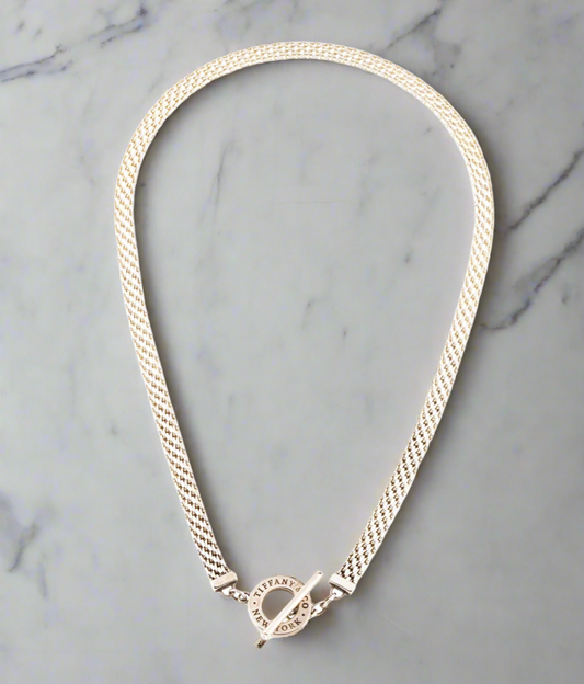 TIFFANY Multi Chain Sterling Silver Necklace