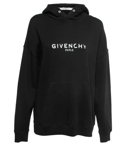 Givenchy Distressed Logo Hoodie - Size S