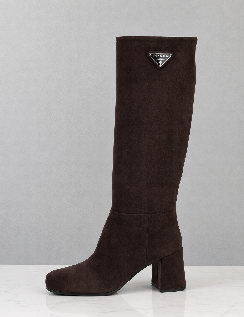 PRADA Brown Suede Boots - Size 39