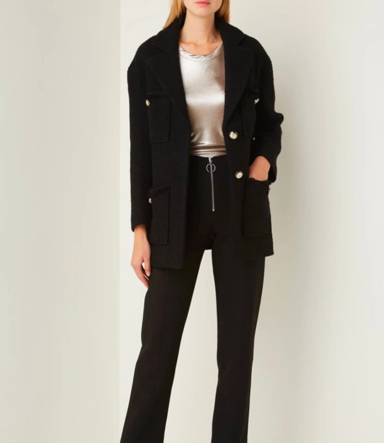 MAJE Guiliana Tweed Jacket - Size M