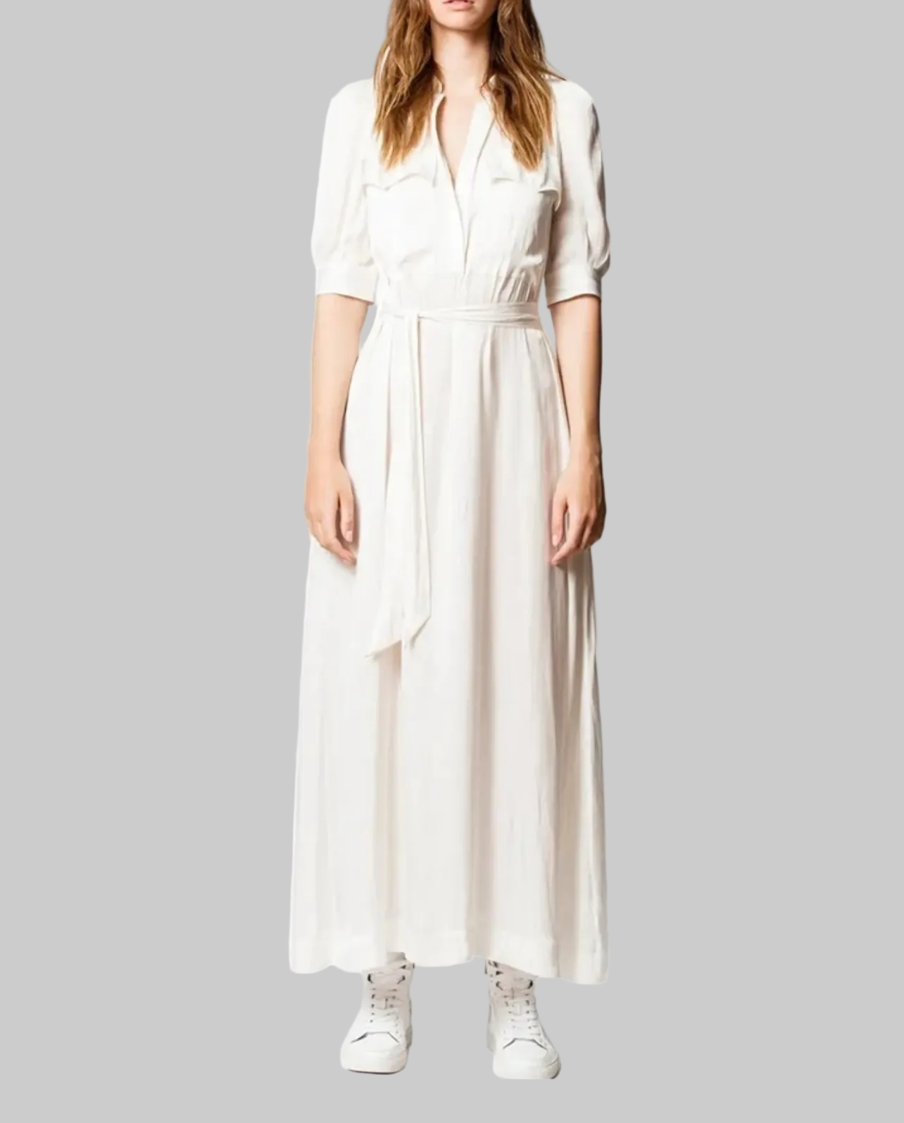 ZADIG & VOLTAIRE Cream Satin Dress - Size S