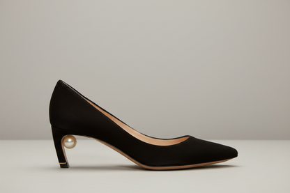 NICHOLA KIRKWOOD Faux Pearl Suede Pump - Size 41
