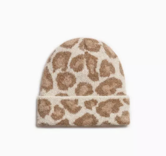 RAG & BONE Animal Print Wool Hat