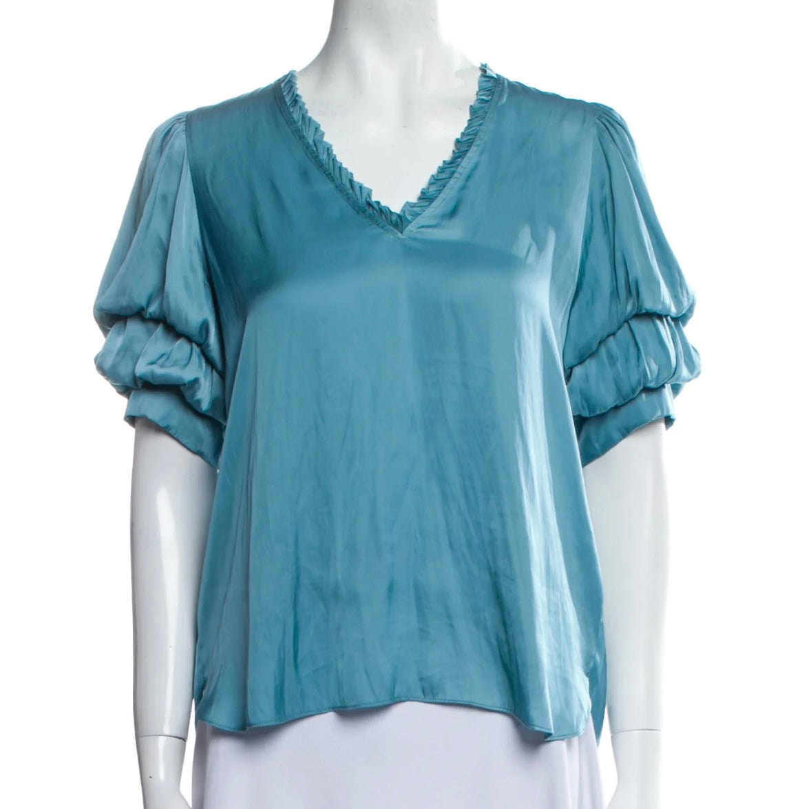 ZADIG & VOLTAIRE Turquoise Silk Blouse - Size S