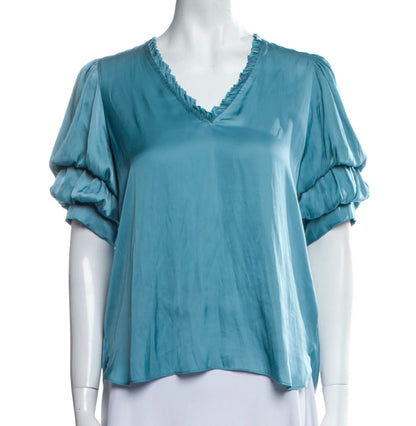 ZADIG & VOLTAIRE Turquoise Silk Blouse - Size S
