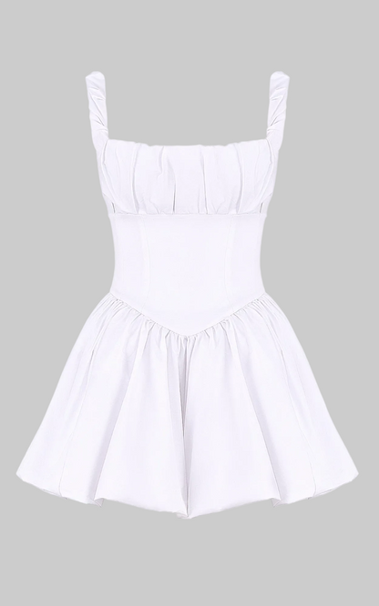 HOUSE OF CB Le Puff White Cotton Tulle Mini Dress - Size s
