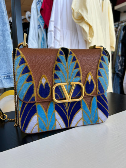 VALENTINO GARAVANI Vsling Velvet Shoulder Bag