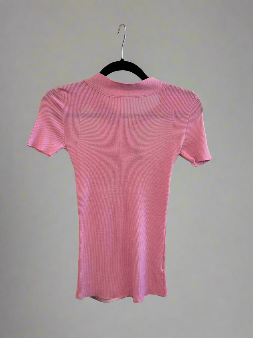 GUCCI Ribbed Cross Back Wool Top - Size XL