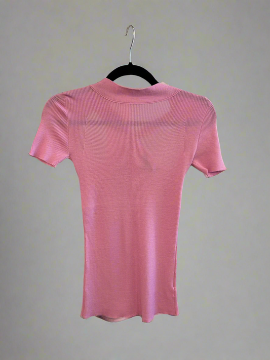 GUCCI Ribbed Cross Back Wool Top - Size XL