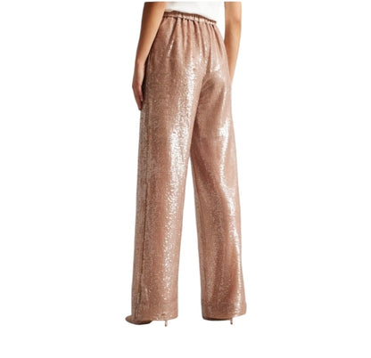 Ted Baker Sequin Wide Leg Trouser - Size Large