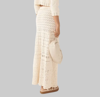 BA&SH Jupe Josh Crochet Maxi Skirt - Size M