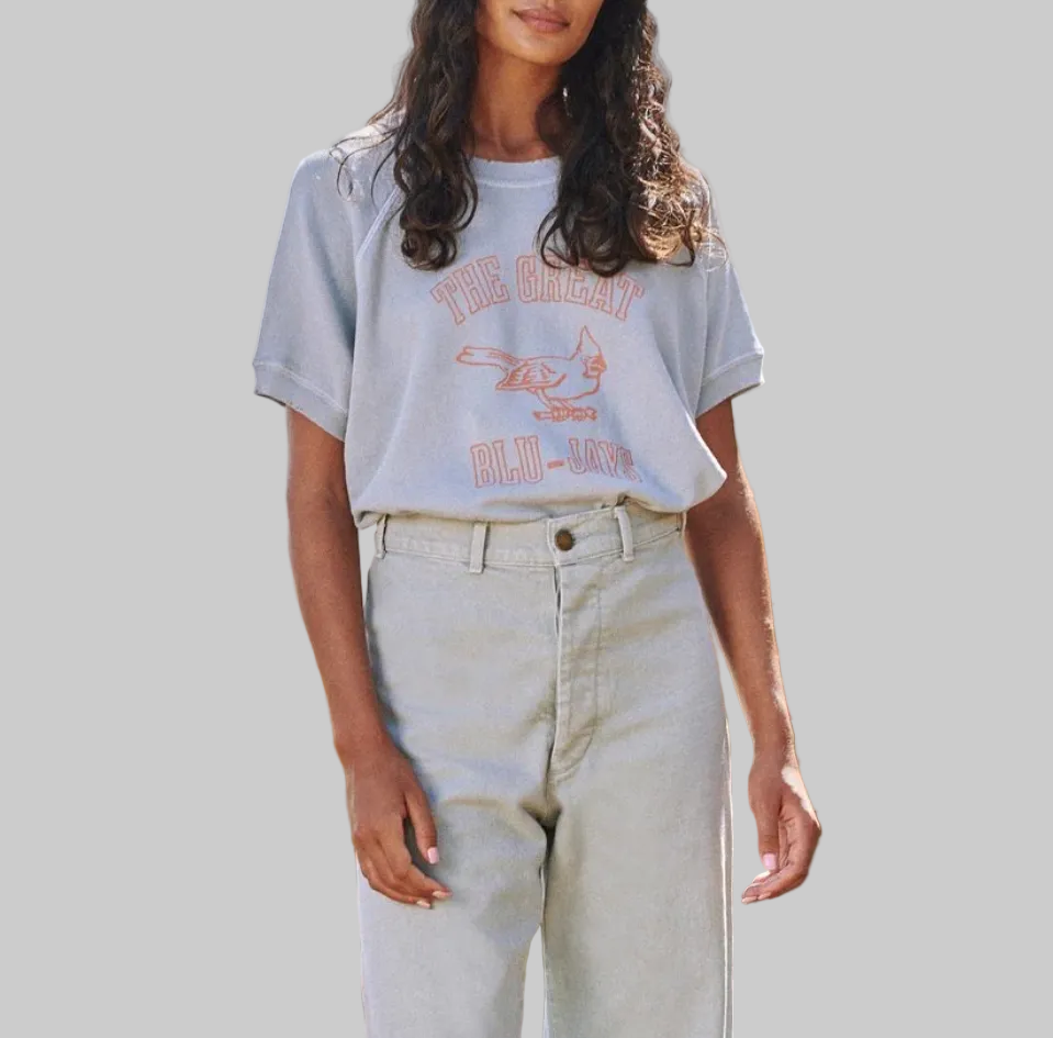 THE GREAT Blu-Jays Sweatshirt Tee - Size M