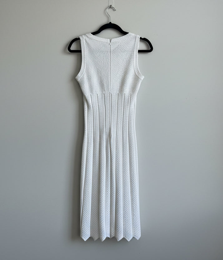 ALAIA White Bodycon Dress - Size 36