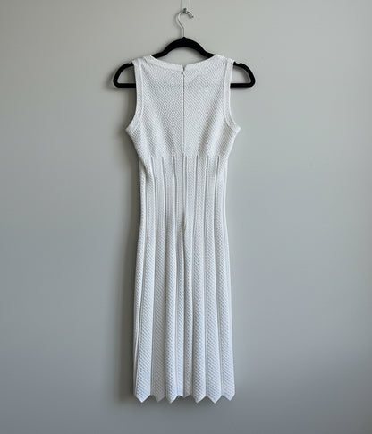 ALAIA White Bodycon Dress - Size 36