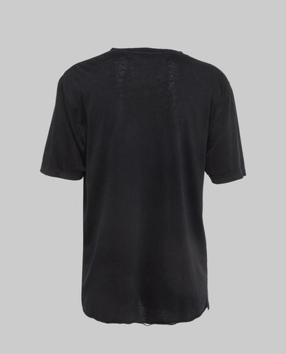SAINT LAURENT Barbed Roses Distressed Tee - Size s