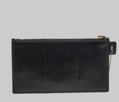 SAINT LAURENT Ayers Watersnake Leather Chain Pouch
