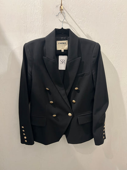 LAGENCE Black Kenzie Double Breasted Blazer - Size 4