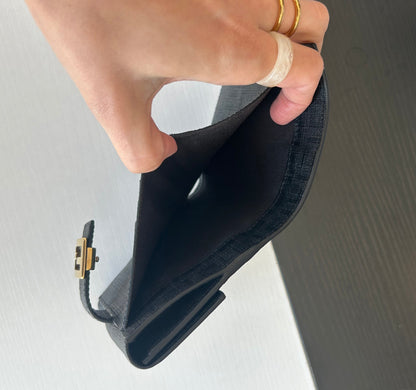 FENDI Zucchino Compact Monogram Wallet