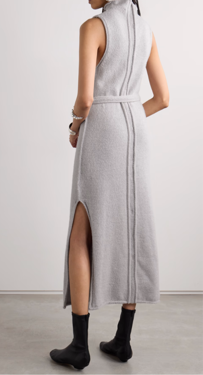 New* PROENZA SCHOULER WHITE LABEL Zola Belted Knit Midi Dress - Size M