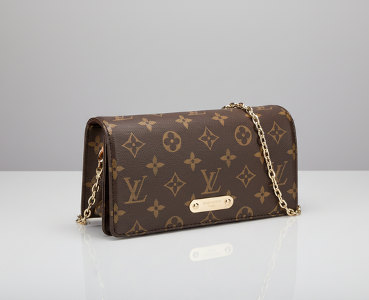 LOUIS VUITTON Monogram Lily Wallet On Chain