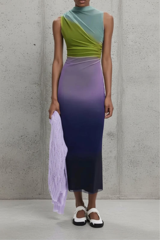 NEW* DESIGUAL Ombré Print Dress - Size M