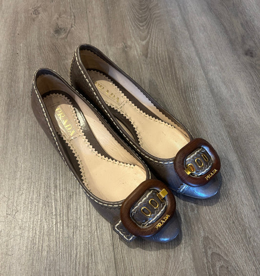 PRADA Cintage Heeled Ballet Flat - Size 36.5