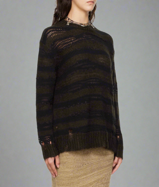 ACNE STUDIOS - Striped Knit Sweater - Size s