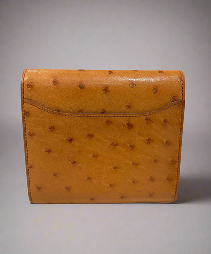 HERMÈS Constance Short Wallet In Ostritch