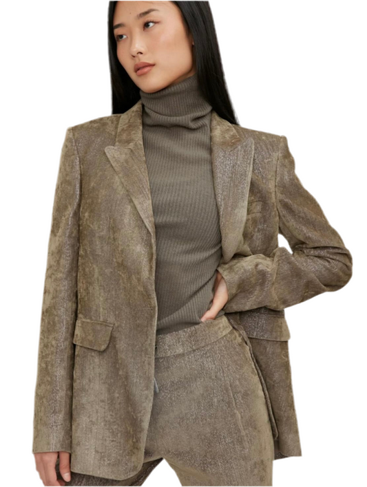 FABIANA FILIPPI Cord Shimmer Blazer - Size XL