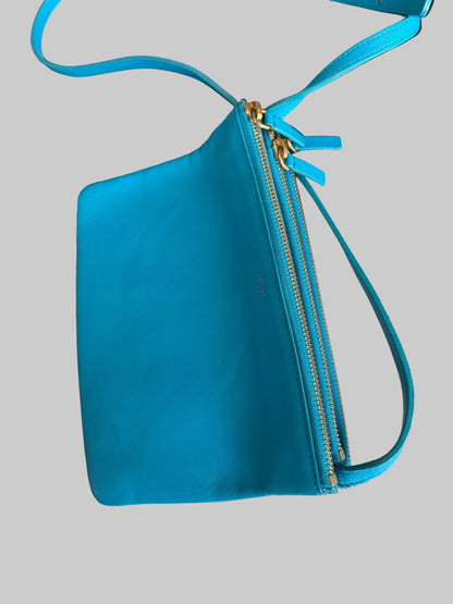 CÉLINE Blue Small Trio Crossbody