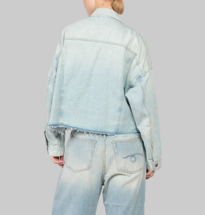 R13 Oversized Trucker Denim Jacket - Size M