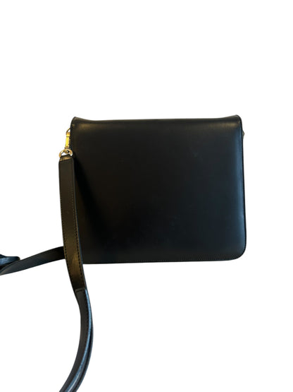 FRAME Black Leather Crossbody