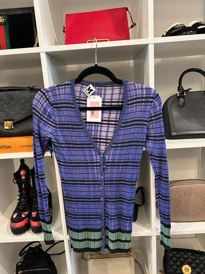 MISSONI Striped Cardigan - Size 6