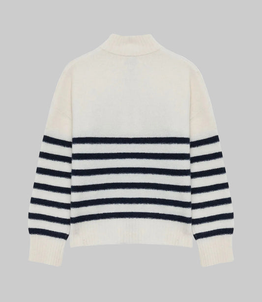 HARTFORD Alpaca Wool Striped Sweater - Size M