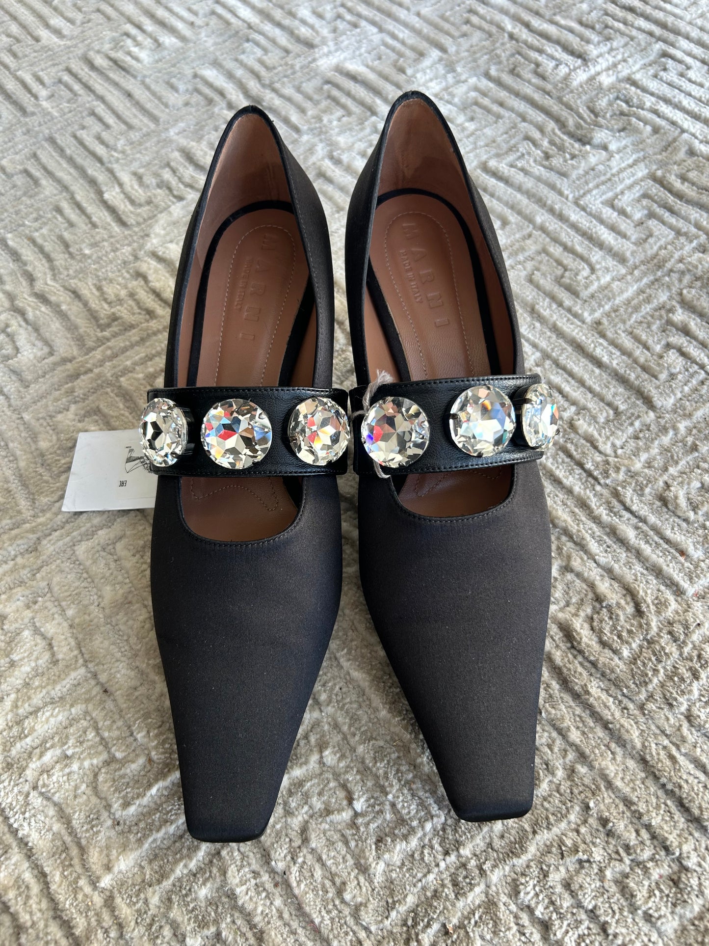 NEW* MARNI Crystal Pointed Toe Heels - Size 39