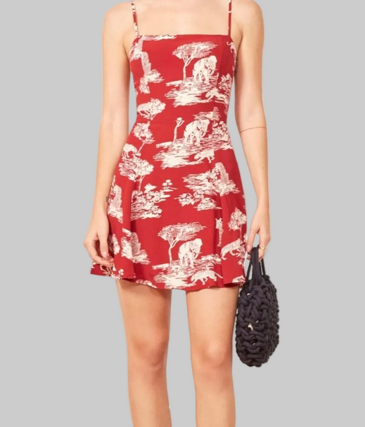 REFORMATION Kendall Dress in Nairobi - Size 10