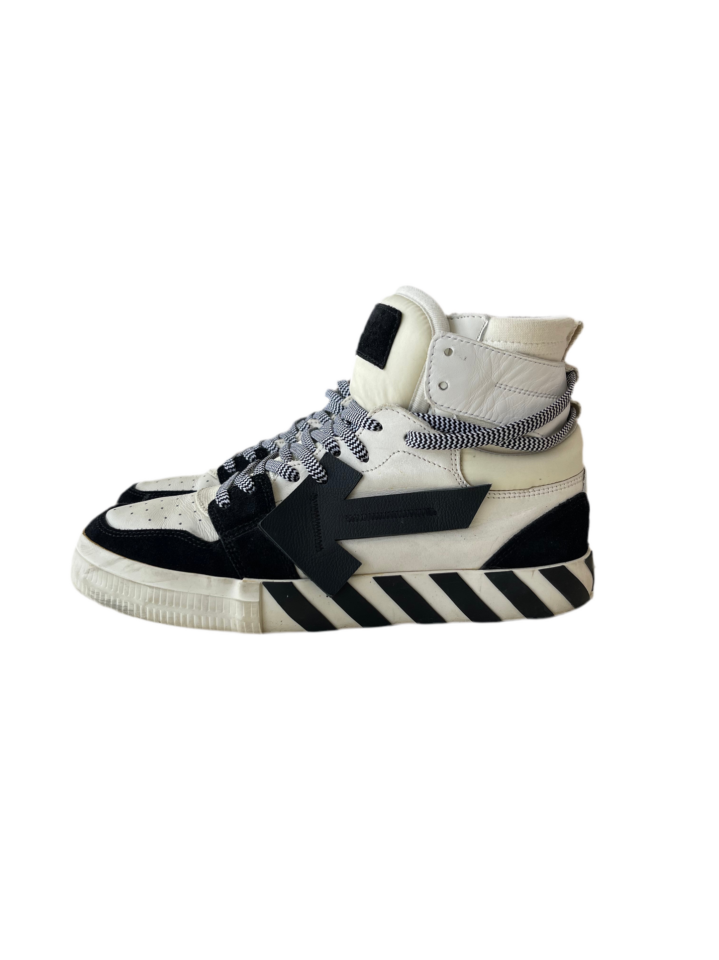 Off White High Top Vulcanized Leather - Size 43