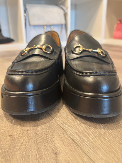 GUCCI Horsebit Wedge Loafer - Size 40