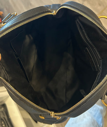 YVES SAINT LAURENT Black Leather Muse Bag